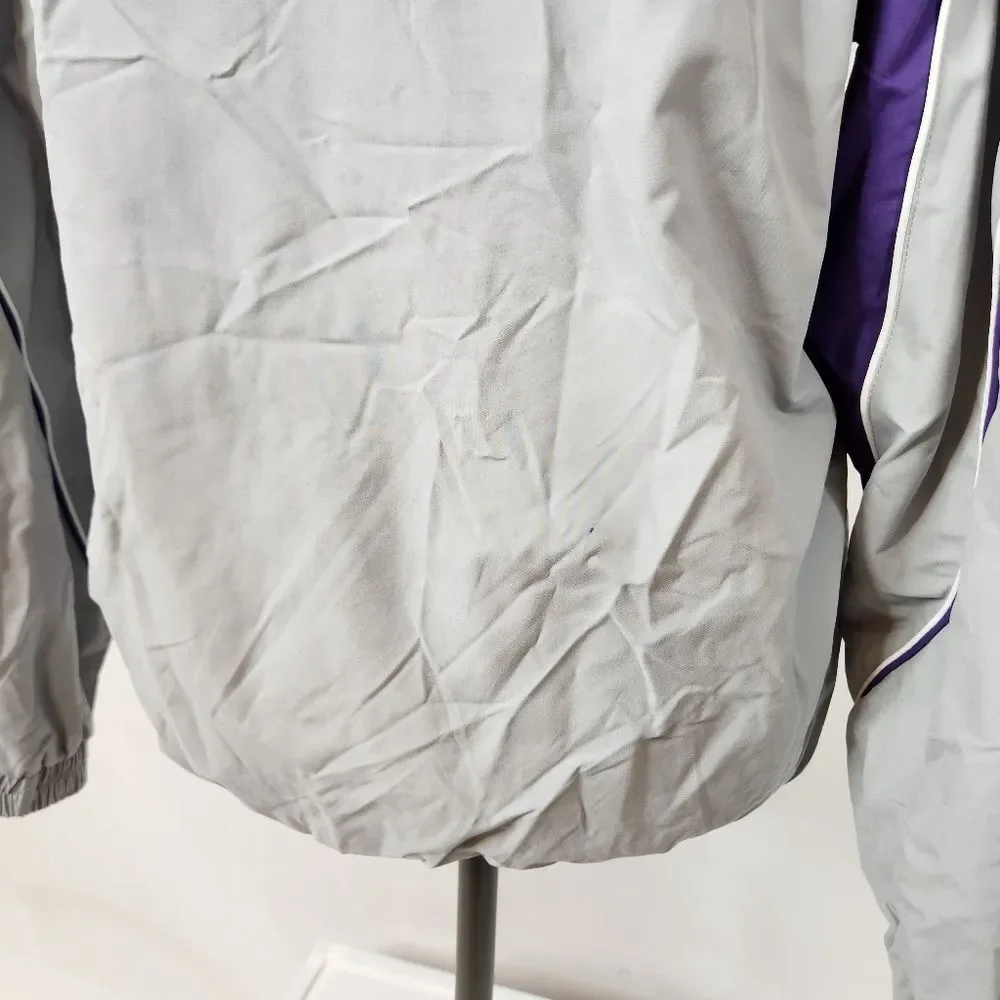 VTG K-State Gray and Purple Pullover Jacket M